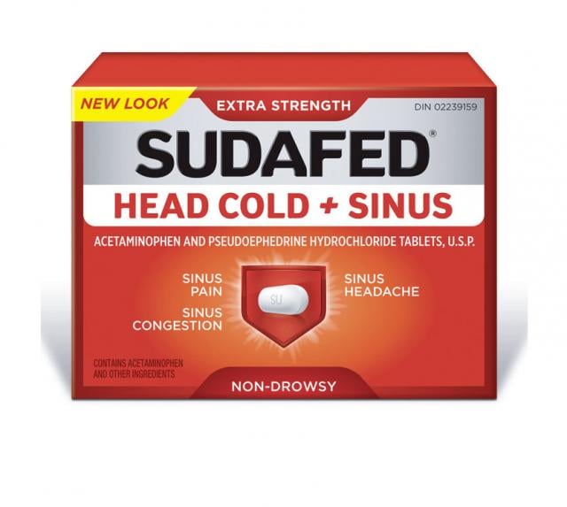 SUDAFED Head Cold + Sinus